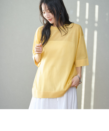 サラコシアーサマーニットビッグTシャツ