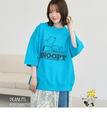 PEANUTS(ピーナッツ)×coen 半袖プリントスウェット