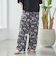 フラワープリント イージーワイドパンツ