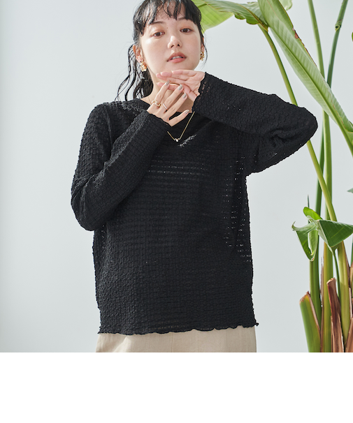 ポコポコロングスリーブメローＴシャツ