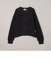 透かし編み柄サマーニットプルオーバー