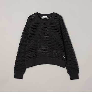 透かし編み柄サマーニットプルオーバー