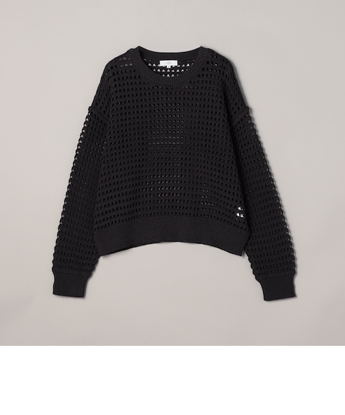 透かし編み柄サマーニットプルオーバー