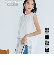 【WELLTECT】 USAコットンタックノースリーブTシャツ