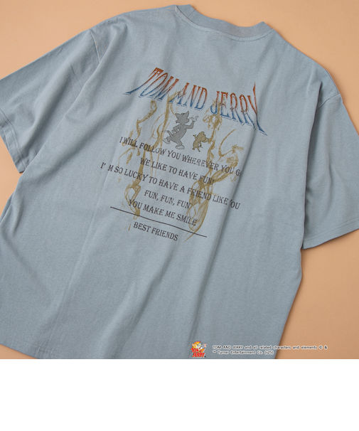 【好評につき追加生産】TOM and JERRY /（トムとジェリー）ヴィンテージライクTシャツ