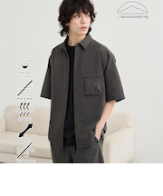 【C.Mt】AIRCOメッシュストレッチシャツ 通気性/防しわ機能付き