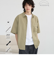 【C.Mt】AIRCOメッシュストレッチシャツ　通気性/防しわ機能付き