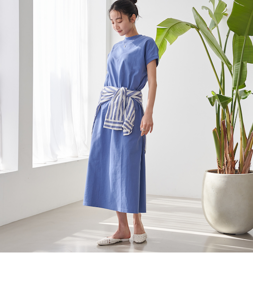 USAコットンアソートリピTワンピース