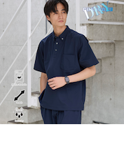 極楽DRYストレッチポロシャツ　吸水速乾機能付き