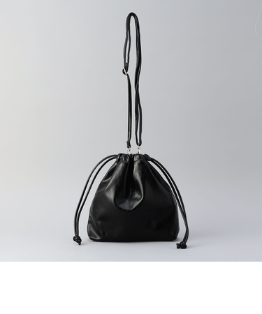 メタリック巾着ショルダー