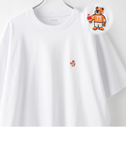 USAコットンベア刺繍Tシャツ