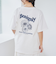 フラワーモチーフバックプリントTシャツ