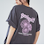 フラワーモチーフバックプリントTシャツ