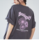 フラワーモチーフバックプリントTシャツ