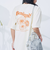 フラワーモチーフバックプリントTシャツ