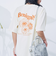 フラワーモチーフバックプリントTシャツ