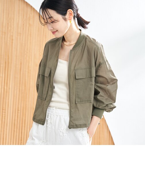 シアーコットンブルゾン