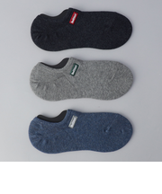 【3足セット】Healthknit (ヘルスニット)ワンポイント刺繍ショートソックス