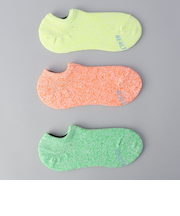 【お得な３足セット】Healthknit（ヘルスニット） ネオンミックスショートソックス