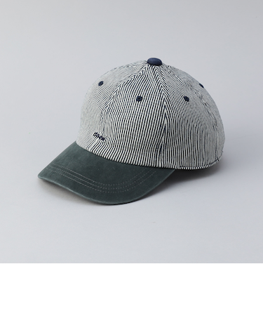 バイオストーン配色キャップ（ストライプ）