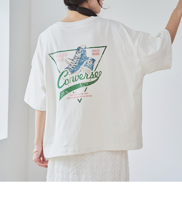 【WEB限定】CONVERSE シューズプリントTシャツ