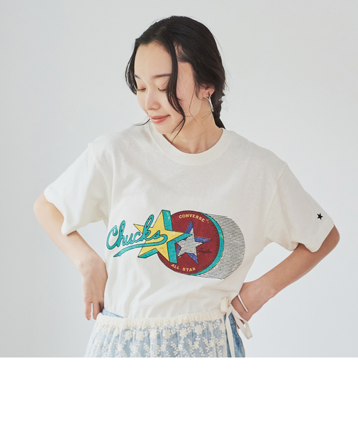 CONVERSE スラブ天竺半袖Tシャツ