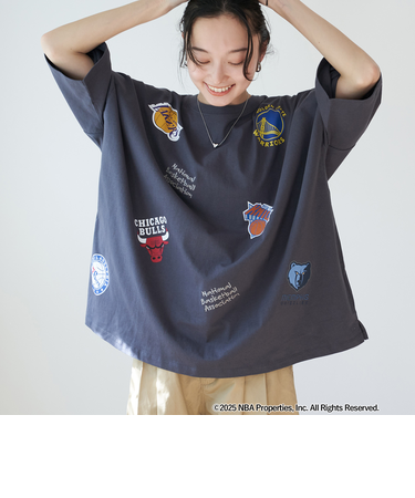 NBA別注 アソートプリントビッグTシャツ