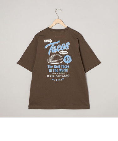 USAコットンフードプリントTシャツ