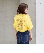 USAコットンフードプリントTシャツ