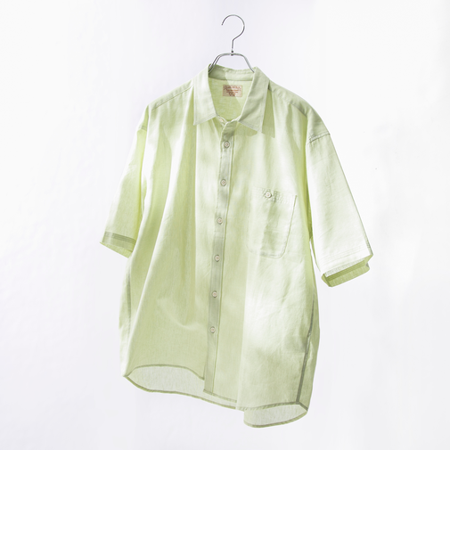 リネンコットンショートスリーブシャツ