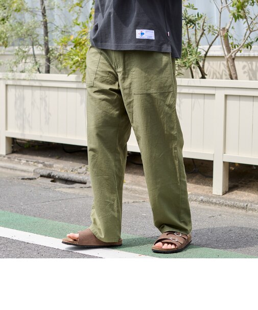 リネンコットンイージーパンツ