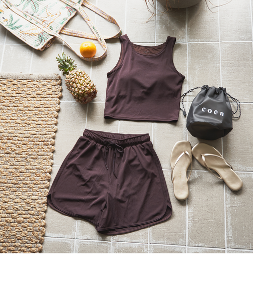 【3点セット】アメリカンスリーブタンク スイムウェア