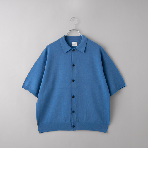 サラコニットポロカーディガン 　ー 洗濯機洗い/釣り干し可ー