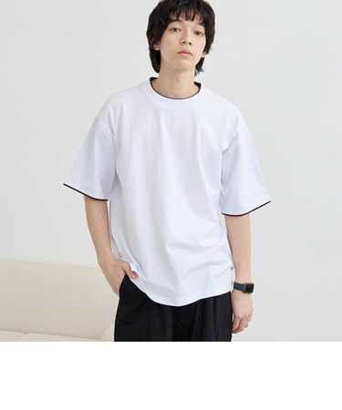 USAコットンレイヤードライクTシャツ