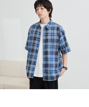 アソートチェックパナマシャツ
