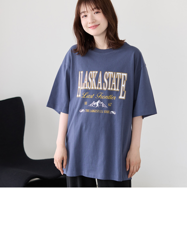 カレッジアニマルプリントTシャツ