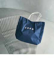 【追加】 coen（コーエン） ロゴ ポリキャンバストートバッグ（Lサイズ）