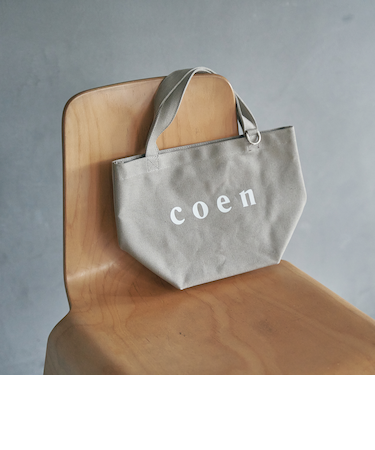 【新色登場・追加】coen（コーエン） ロゴトートバッグ（Sサイズ）