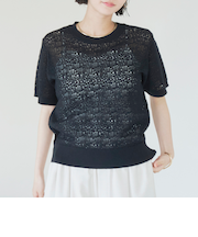 レースサマーニットプルオーバー