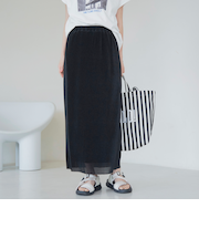 シアープリーツナロースカート