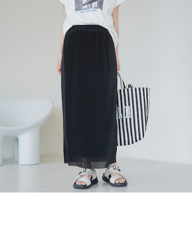 シアープリーツナロースカート
