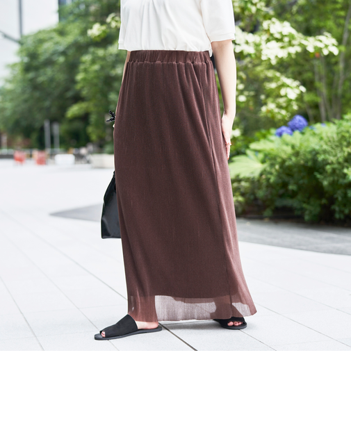 シアープリーツナロースカート