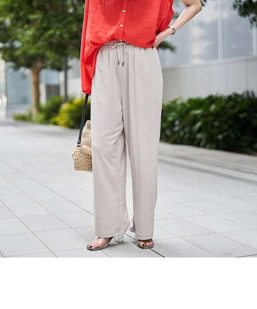 ヴィンテージカノコイージーワイドパンツ