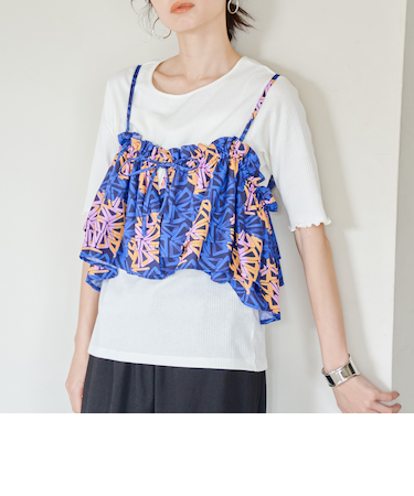 【スザンヌさんコラボ】Suuバティック柄マルチビスチェ