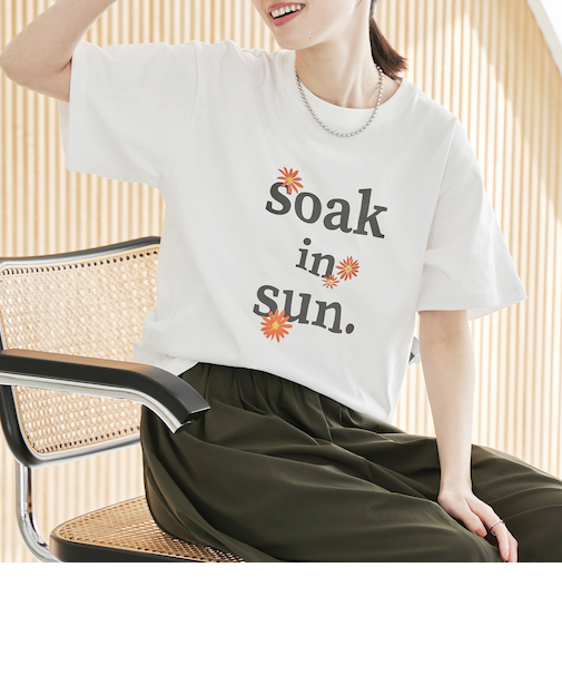 【スザンヌさんコラボ】Suuフラワーロゴ プリントT