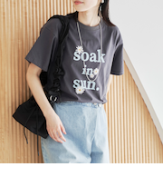 【スザンヌさんコラボ】Suuフラワーロゴ プリントT