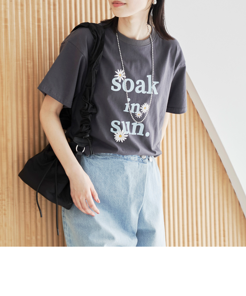 【スザンヌさんコラボ】Suuフラワーロゴ プリントT