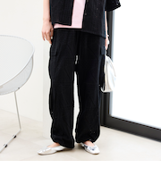 【スザンヌさんコラボ】Suuエンブロレースカーゴパンツ