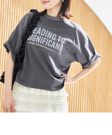 【スザンヌさんコラボ】Suuピグメント短丈ゆるTシャツ