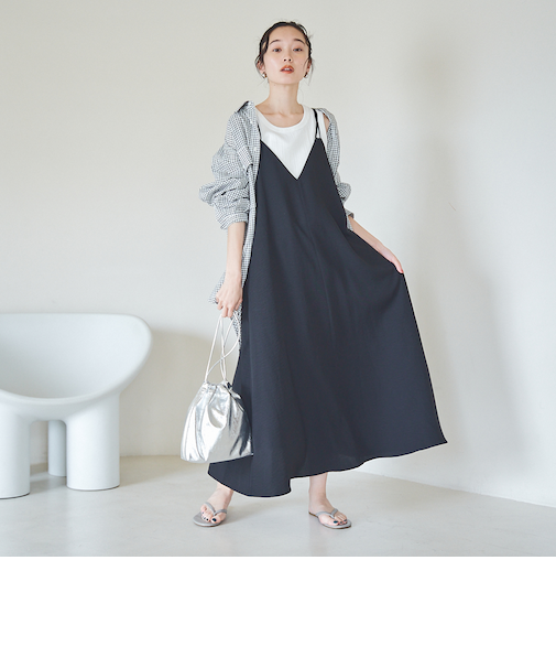 ヴィンテージツイルキャミワンピース